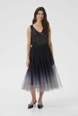 Cream Jupe midi mesh Windward Blue 10614440