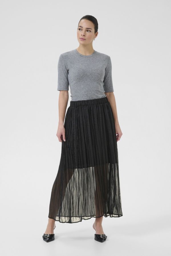 Kaffe Jupe noir taille élastique 10510696