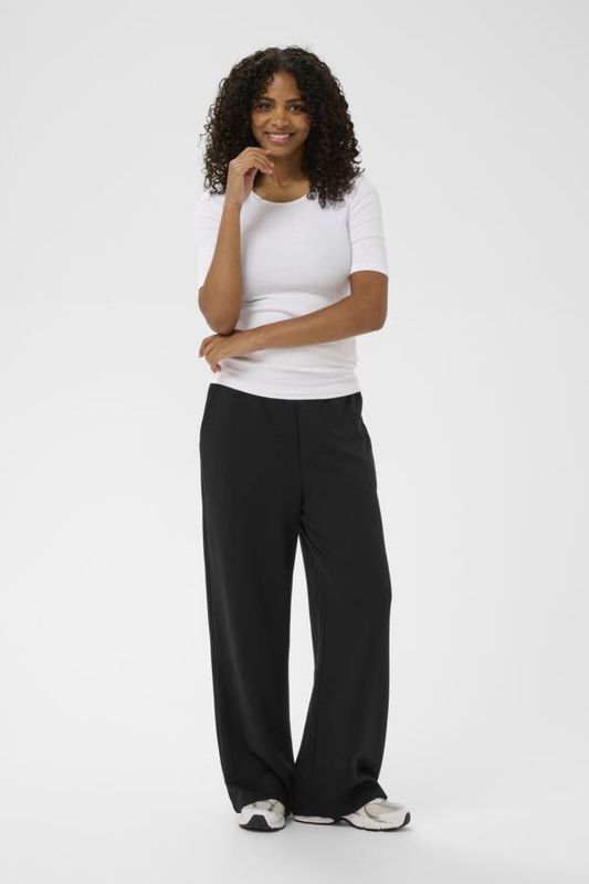 Kaffe Pantalon noir taille élastique 10510903