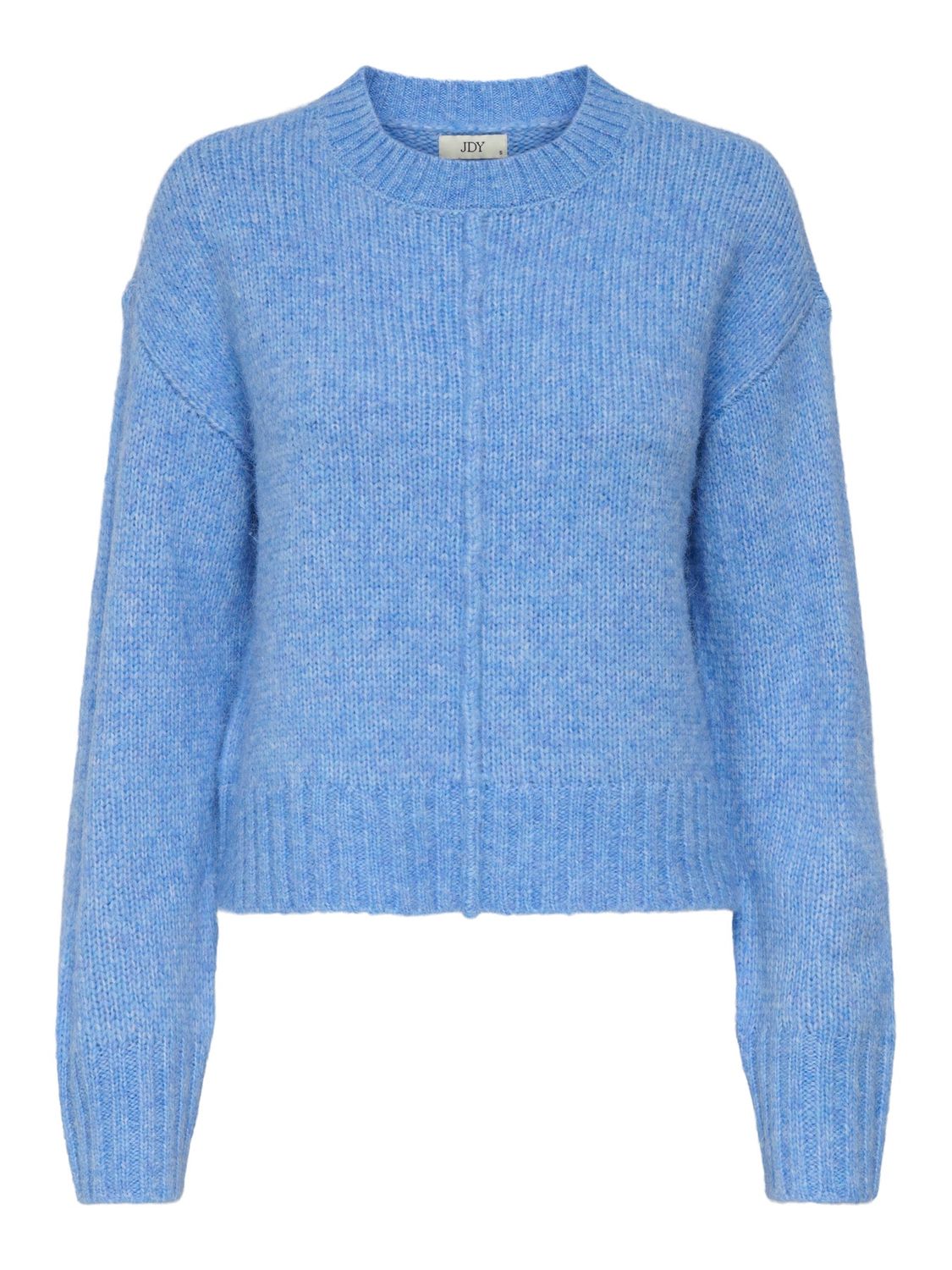 JDY Pull tricot manches longues bleu 15355662