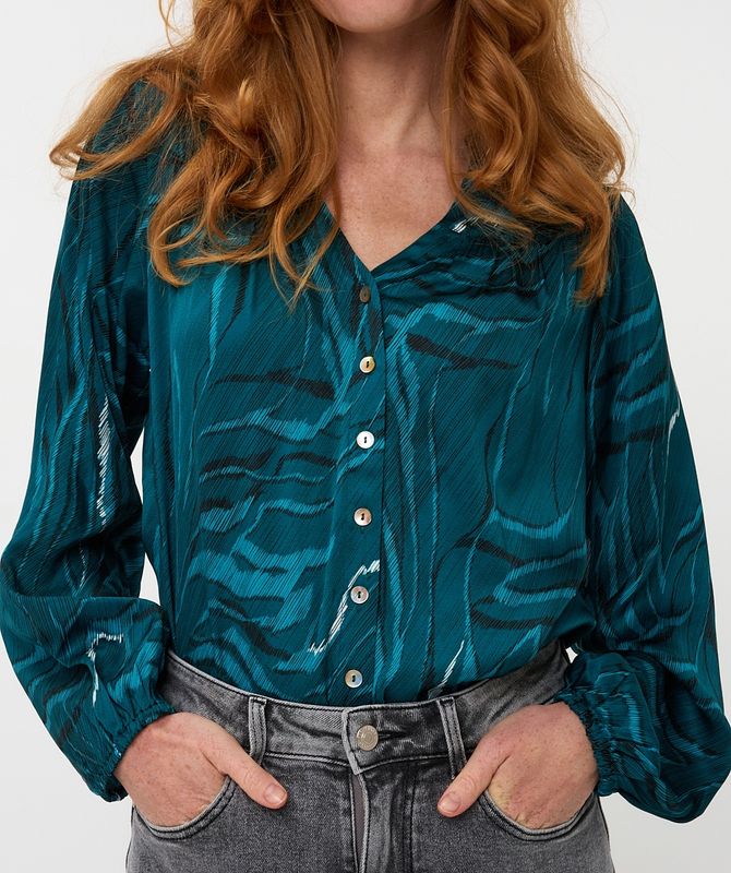 Esqualo Blouse sarcelle Crystal Waves W2515700