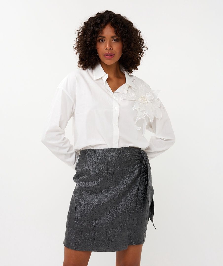 Esqualo Chemisier blanc Big Flower Patch W2528700