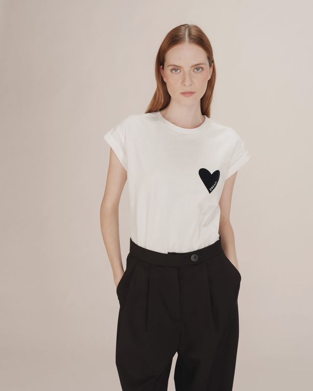 Grace&amp;Mila T-Shirt TAKE coeur marine 27032