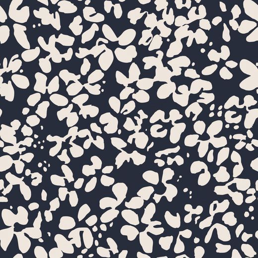 Fransa T-Shirt manches courtes col rond imprimé Tiny Petal navy 20610634