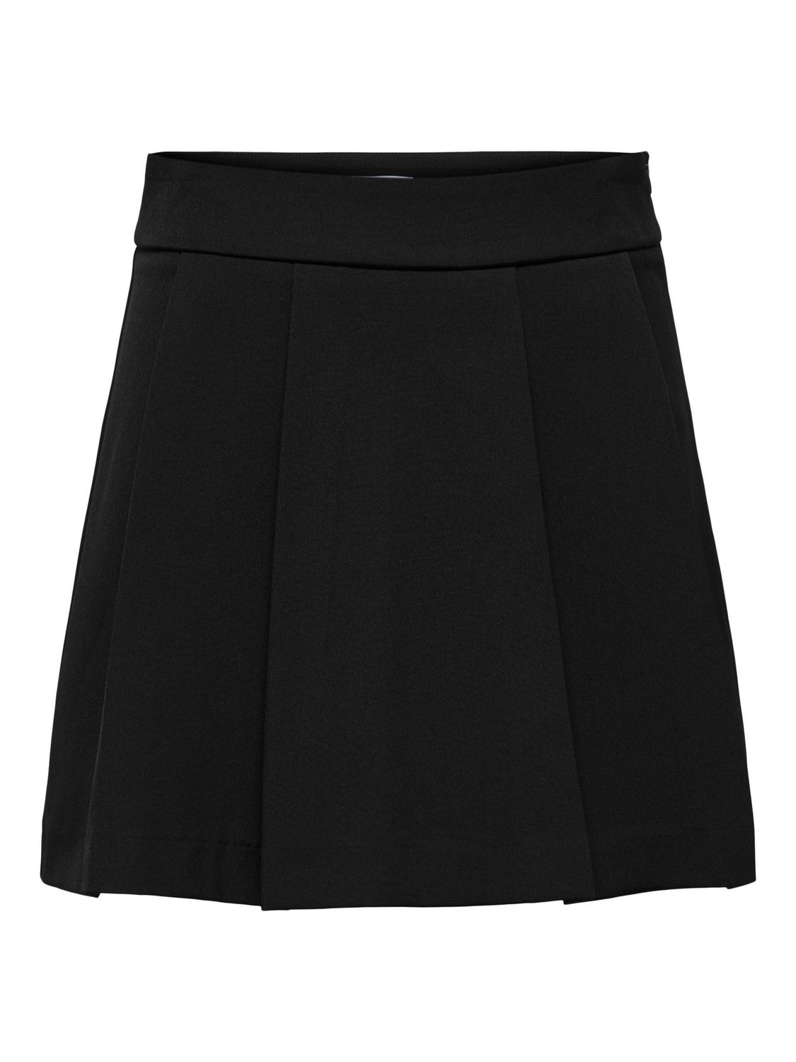 JDY Jupe courte noire plis avant taille haute 15361028