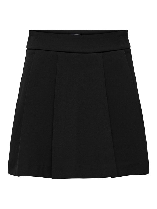 JDY Jupe courte noire plis avant taille haute 15361028