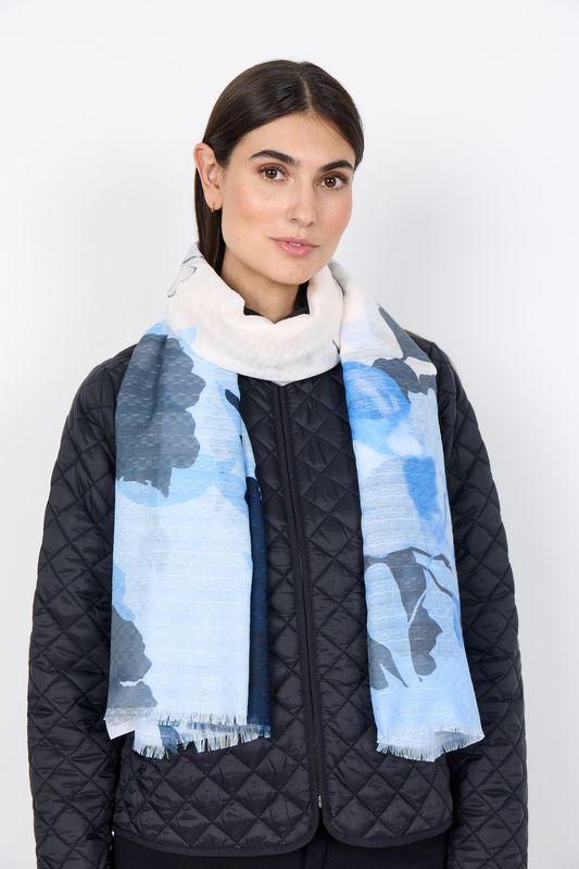 Soya Concept Foulard motif bleu 51485