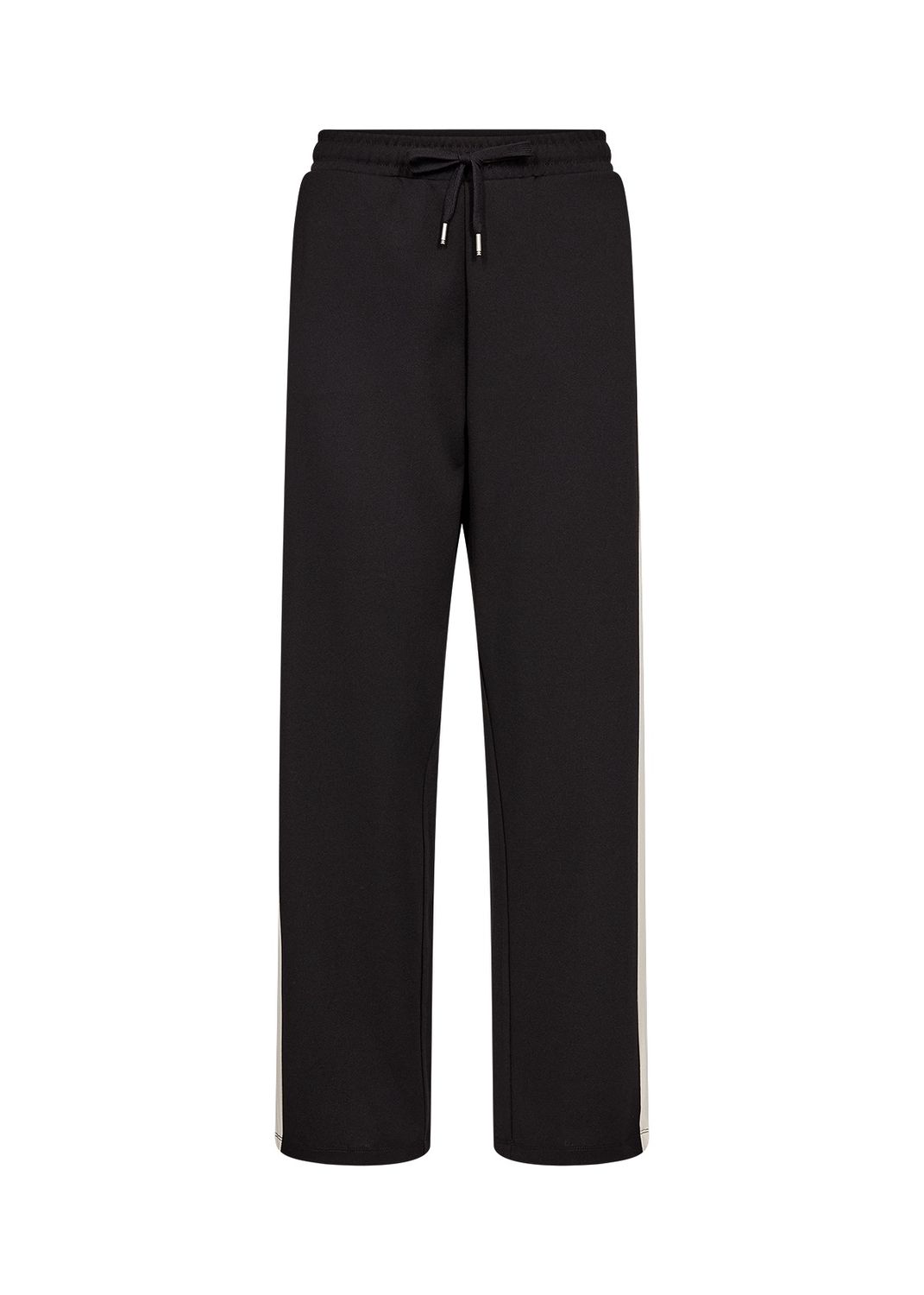Soya Concept Pantalon noir avec bande crème sur le coté 27428