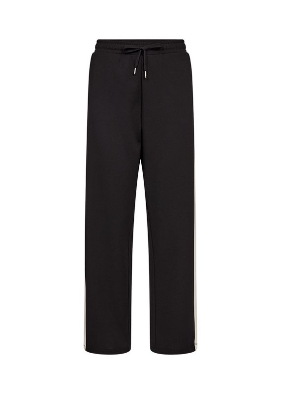 Soya Concept Pantalon noir avec bande crème sur le coté 27428