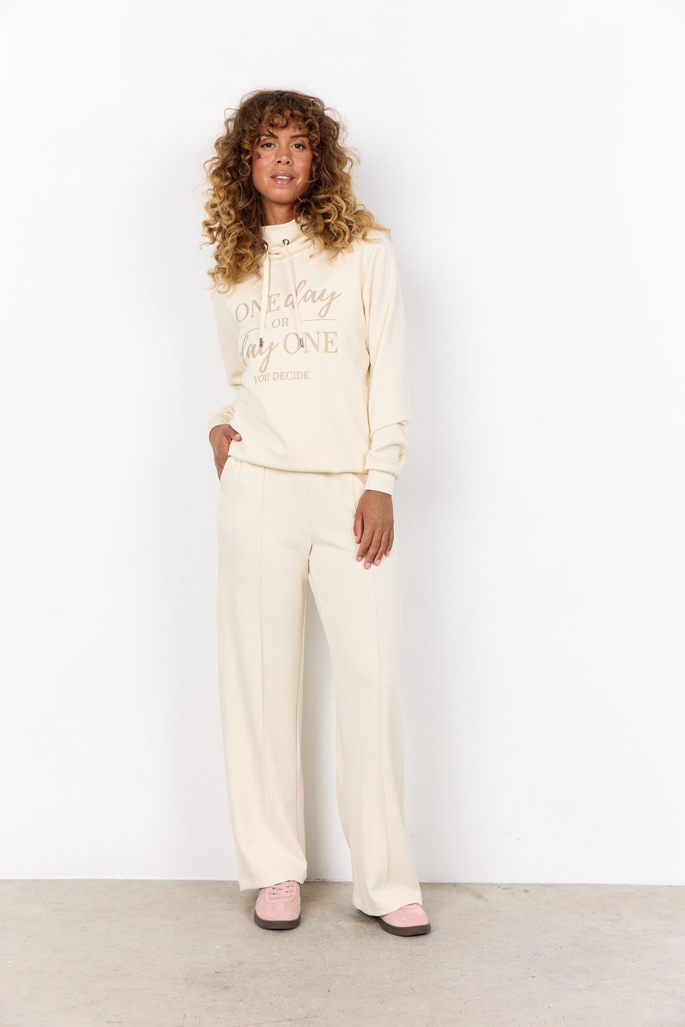 Soya Concept Pantalon modal crème 27288