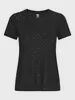 JDY T-Shirt à détails ajourés noir 15158450