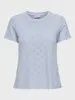 JDY T-Shirt à détails ajourés Kentucky Blue 15158450