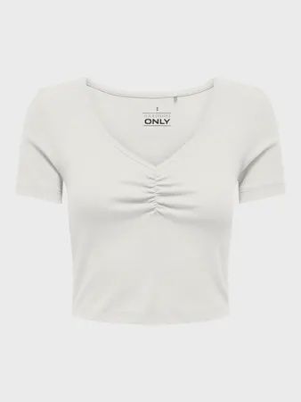 ONLY T-Shirt crop offwhite 15365759