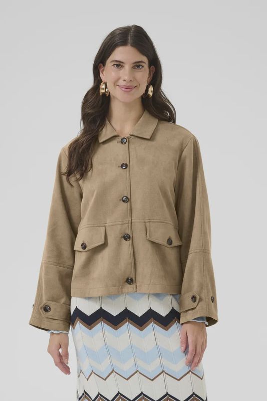 CREAM Jacket en suède brun 10614560