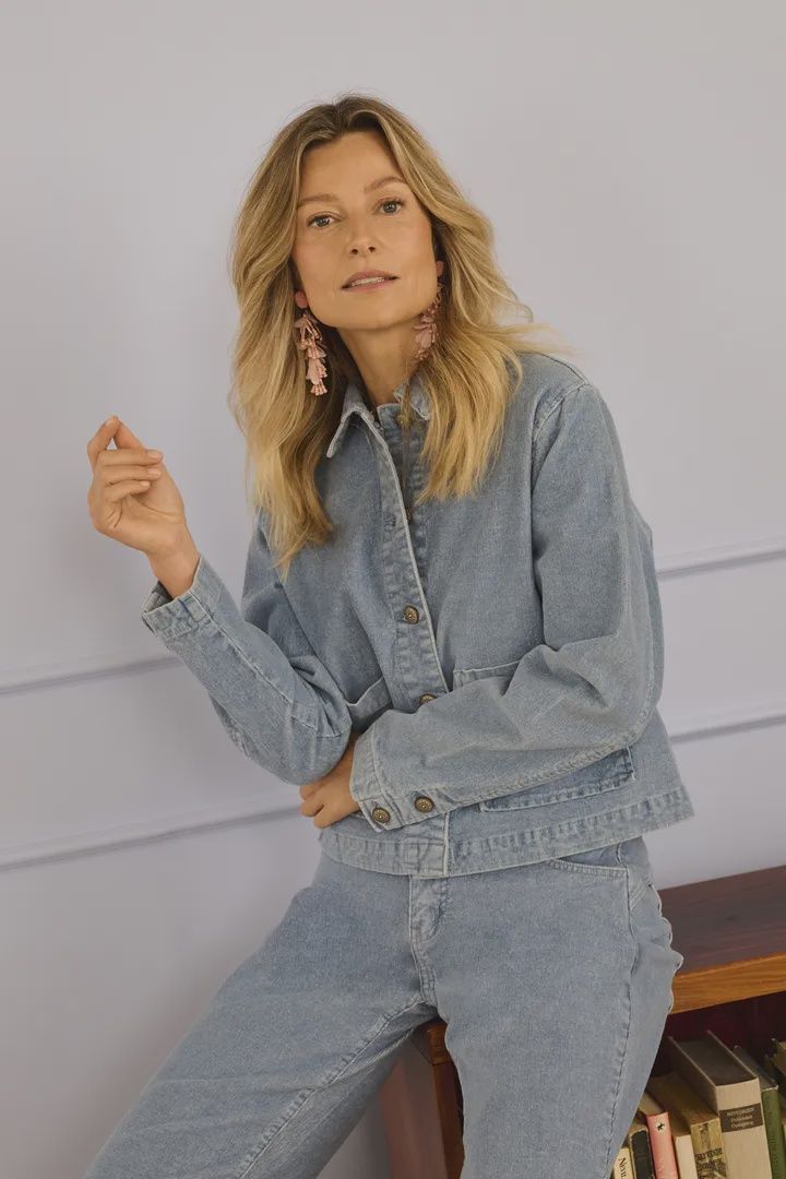 CREAM Jacket en velours côtelé bleu moyen 10614541