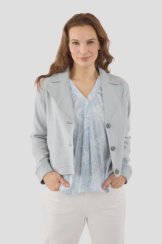 Be Copenhagen Jacket Linen Mix gris 219811