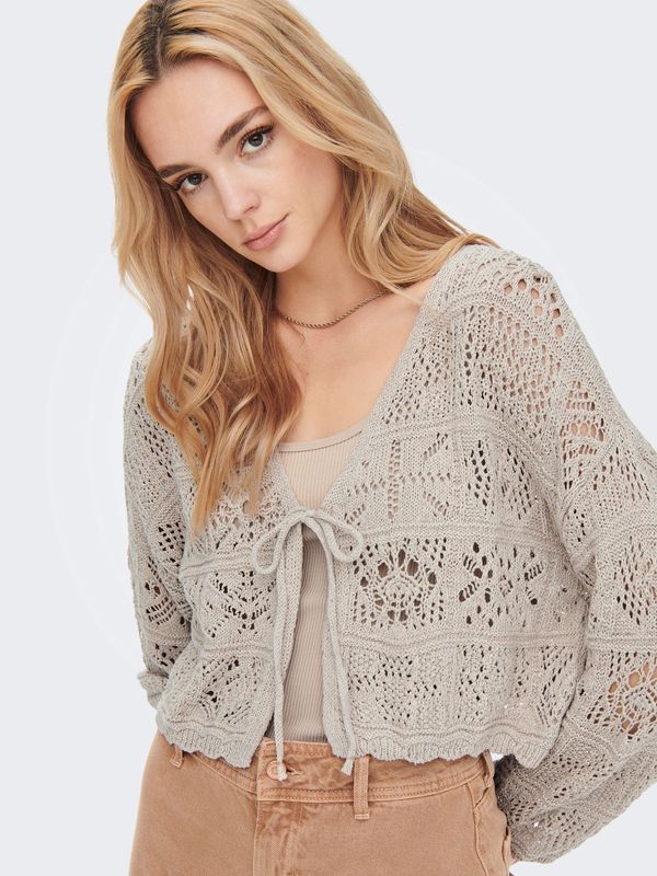 Only Cardigan knit manches longues Pumice Stone 15257604