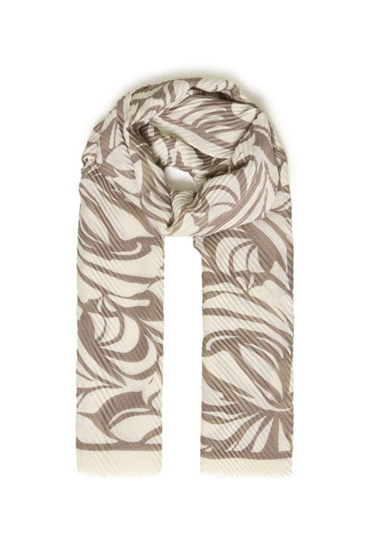 Fransa Foulard motif floral taupe 20617648