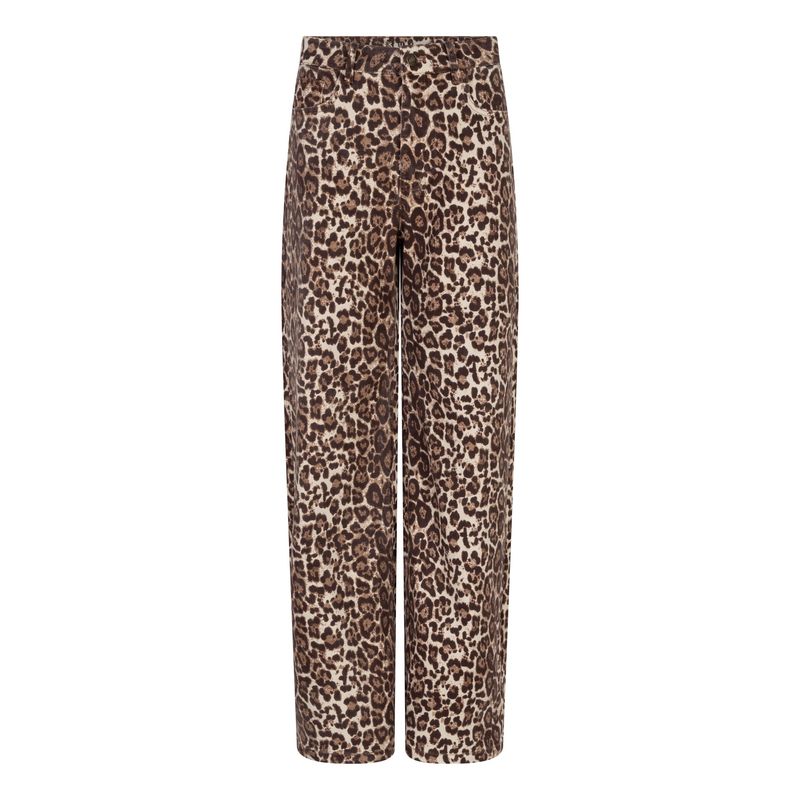 Esqualo Jeans trousers leopard jambes larges 2612001