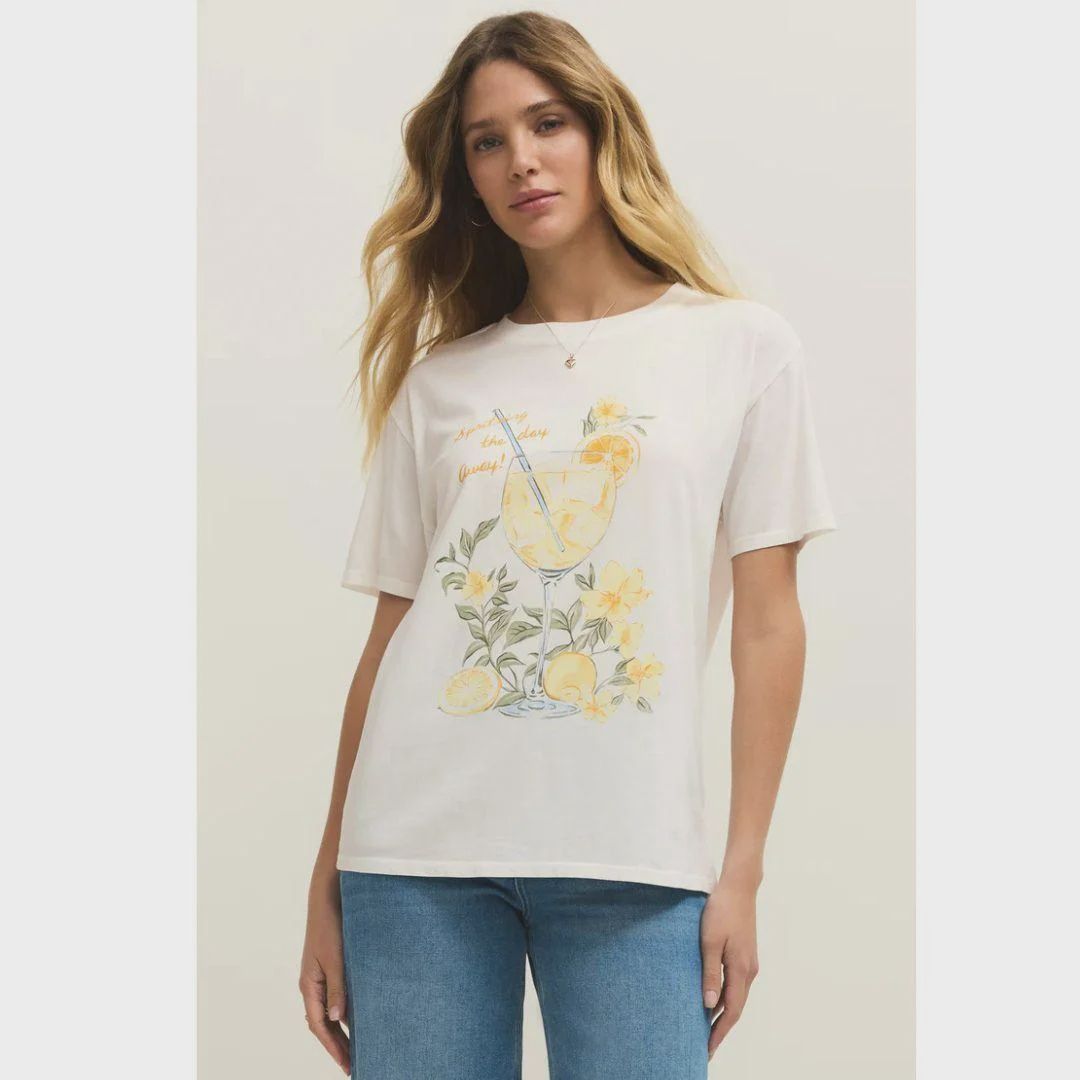 ZSupply T-Shirt Spritz coupe boyfriend Sea Salt GT261456