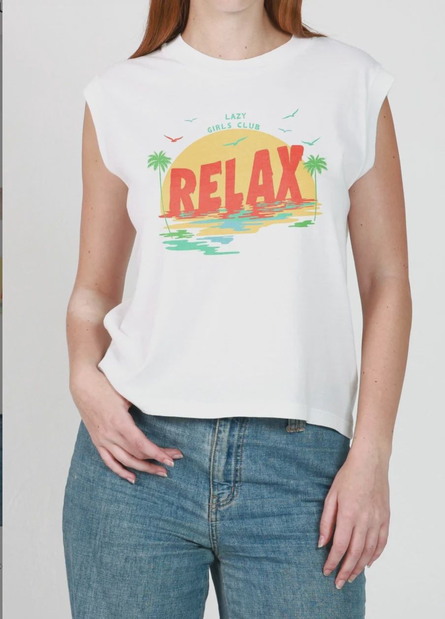 Girl Dangerous T-Shirt relax moto tee vintage white SP262-112
