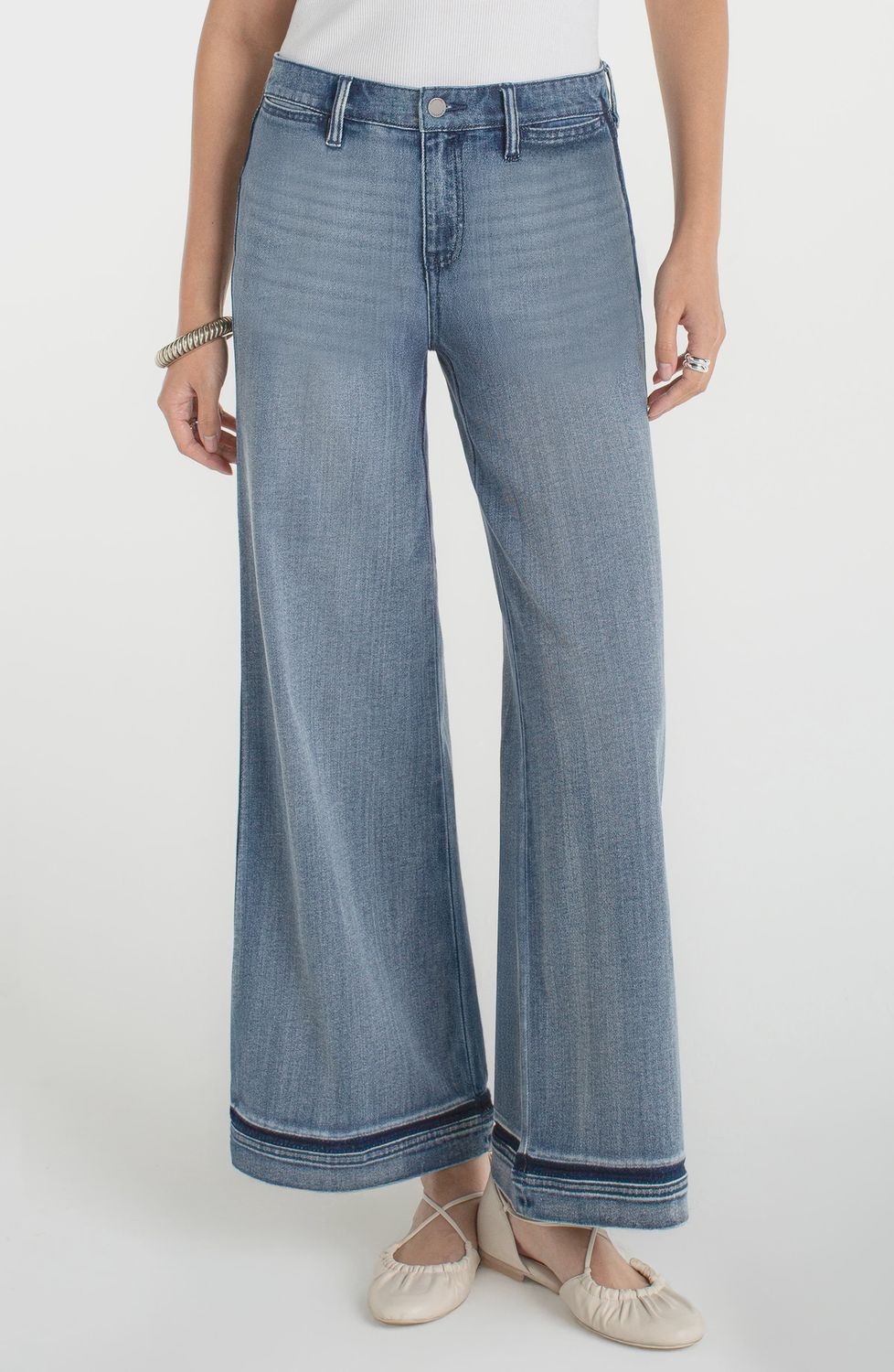 Liverpool Jeans Super Stride Wide Leg Shadow Reflection LM7831SSL
