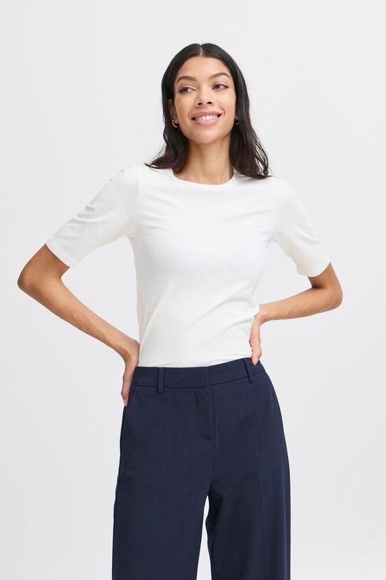 B. Young T-shirt offwhite manches courtes col rond 20806528