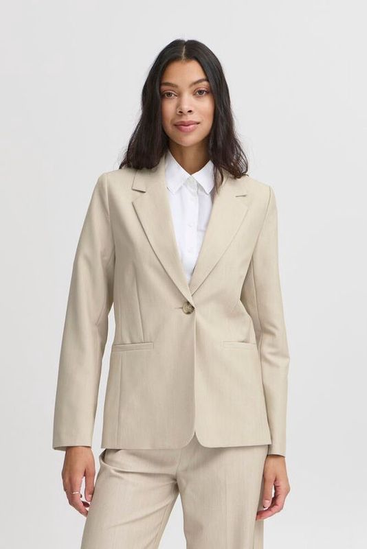 B. Young Veston manches longues melange nature un bouton 20816136