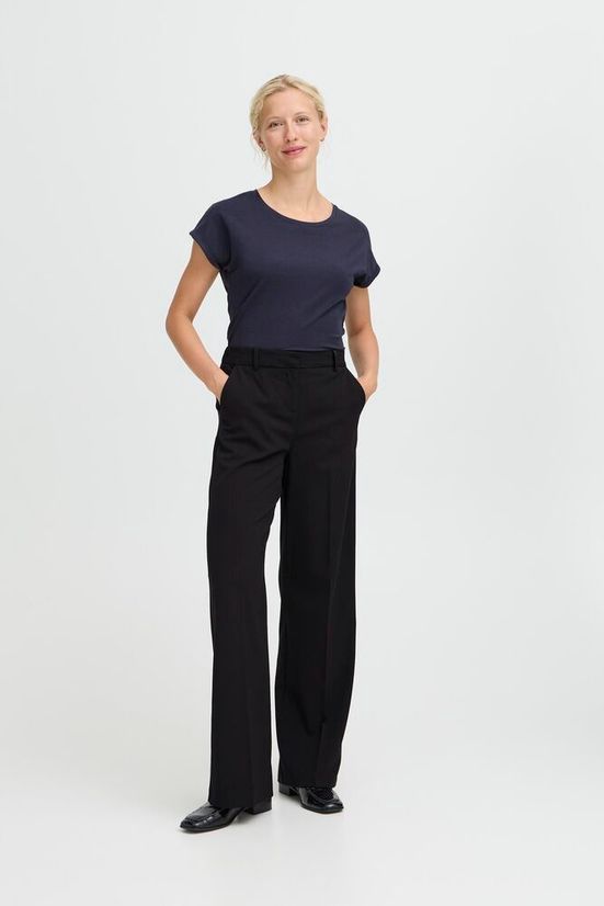 B. Young Pantalon wide leg noir 20806640