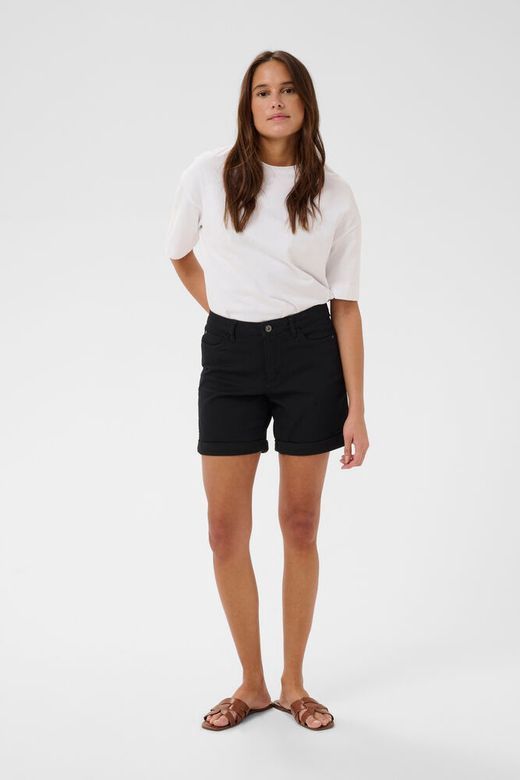 Kaffe Short en denim noir taille régulière 10506524