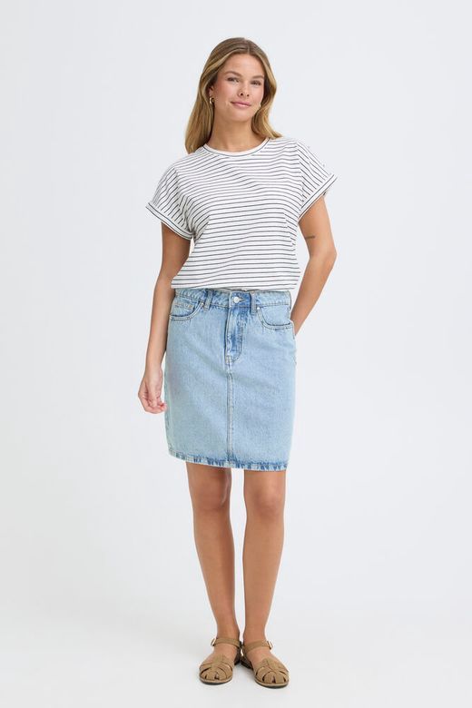 Fransa Jupe en denim bleu pâle 20617944