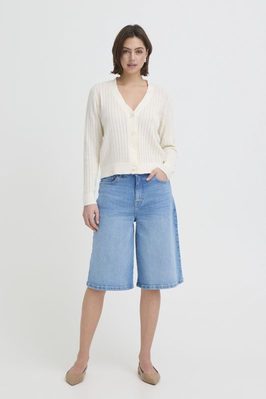 Fransa Short jeans style Jort bleu denim pâle 20617695