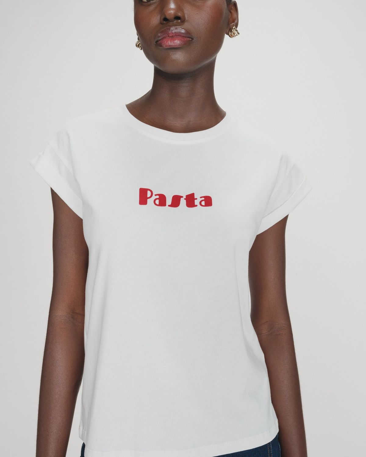 Grace&amp;Mila T-Shirt offwhite VICO écriture velours rouge PASTA 17016