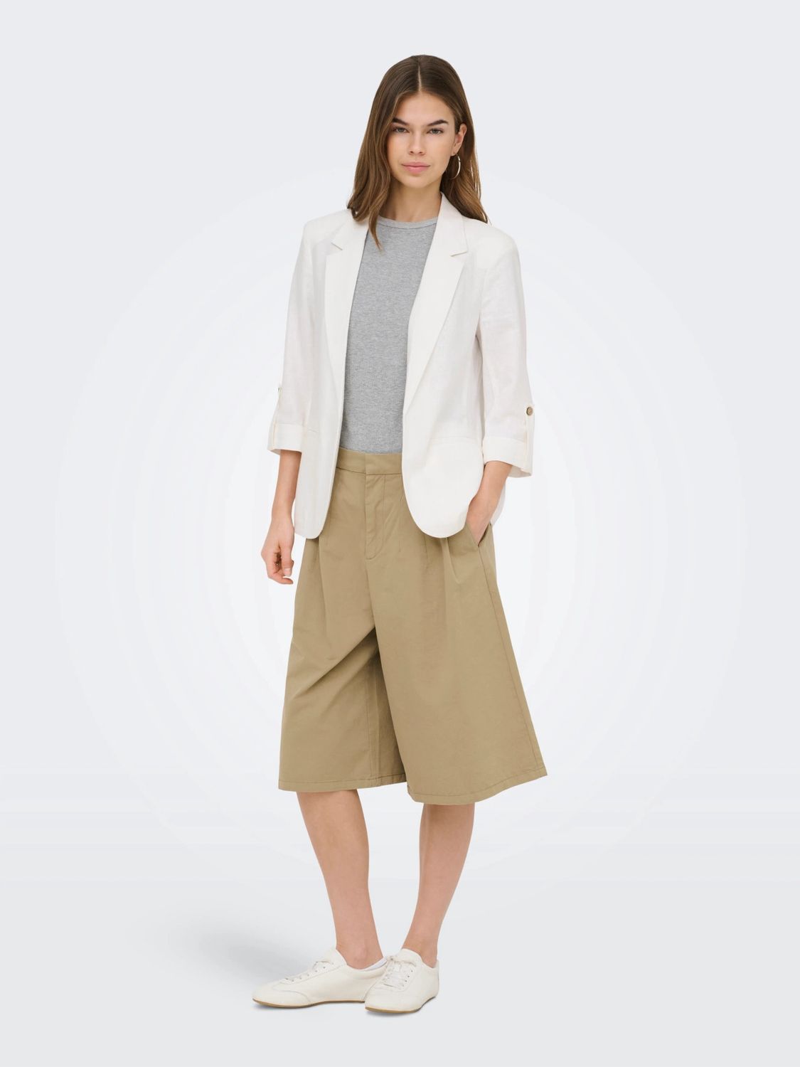 Only Veston lin offwhite manches 3/4 15363727