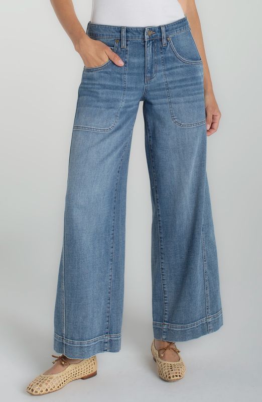 Liverpool Jeans jambes larges poches carrées longueur 30 LM4740VX