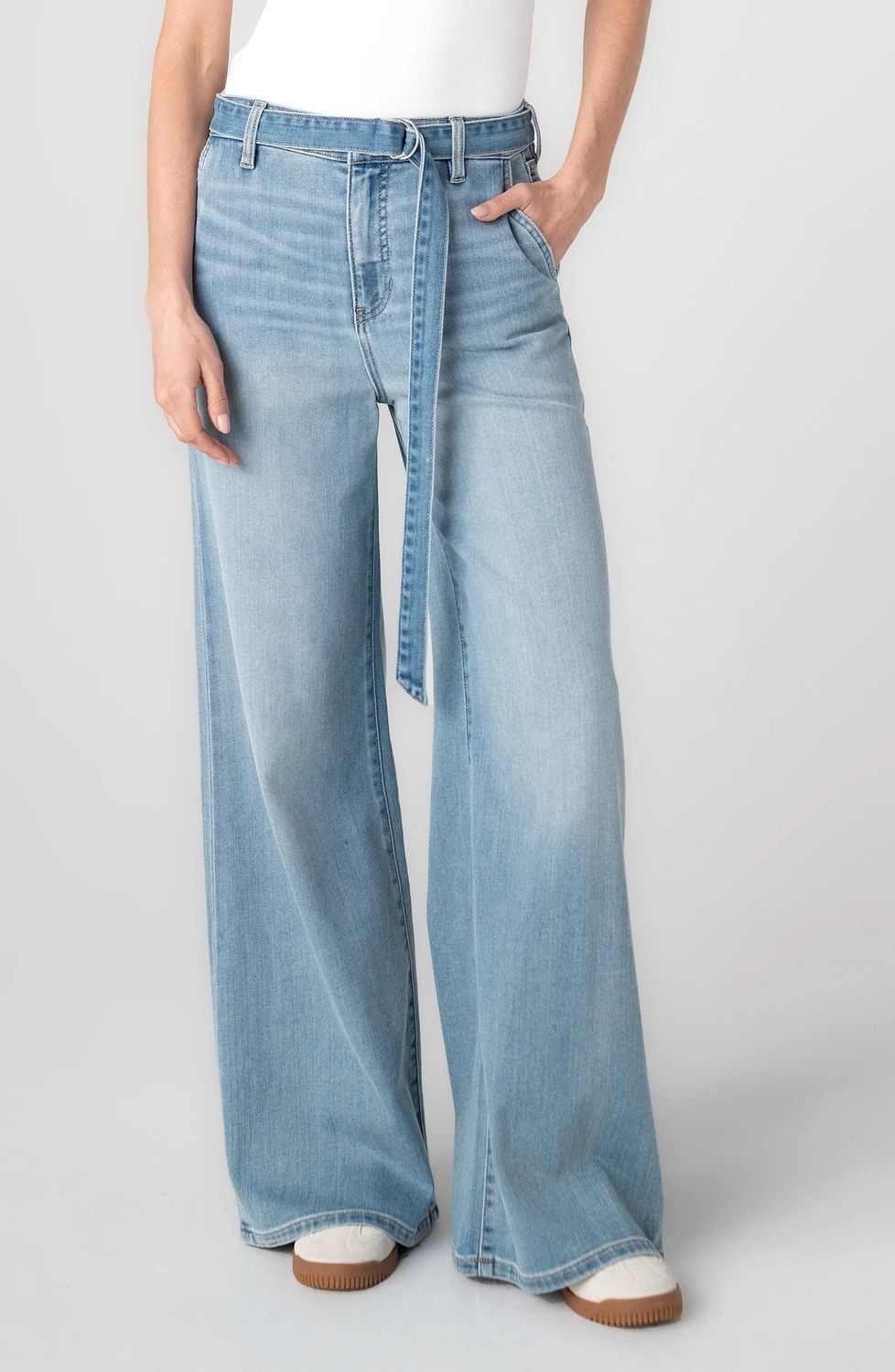 Liverpool Jeans taille haute avec ceinture Wide leg LM4637SSL