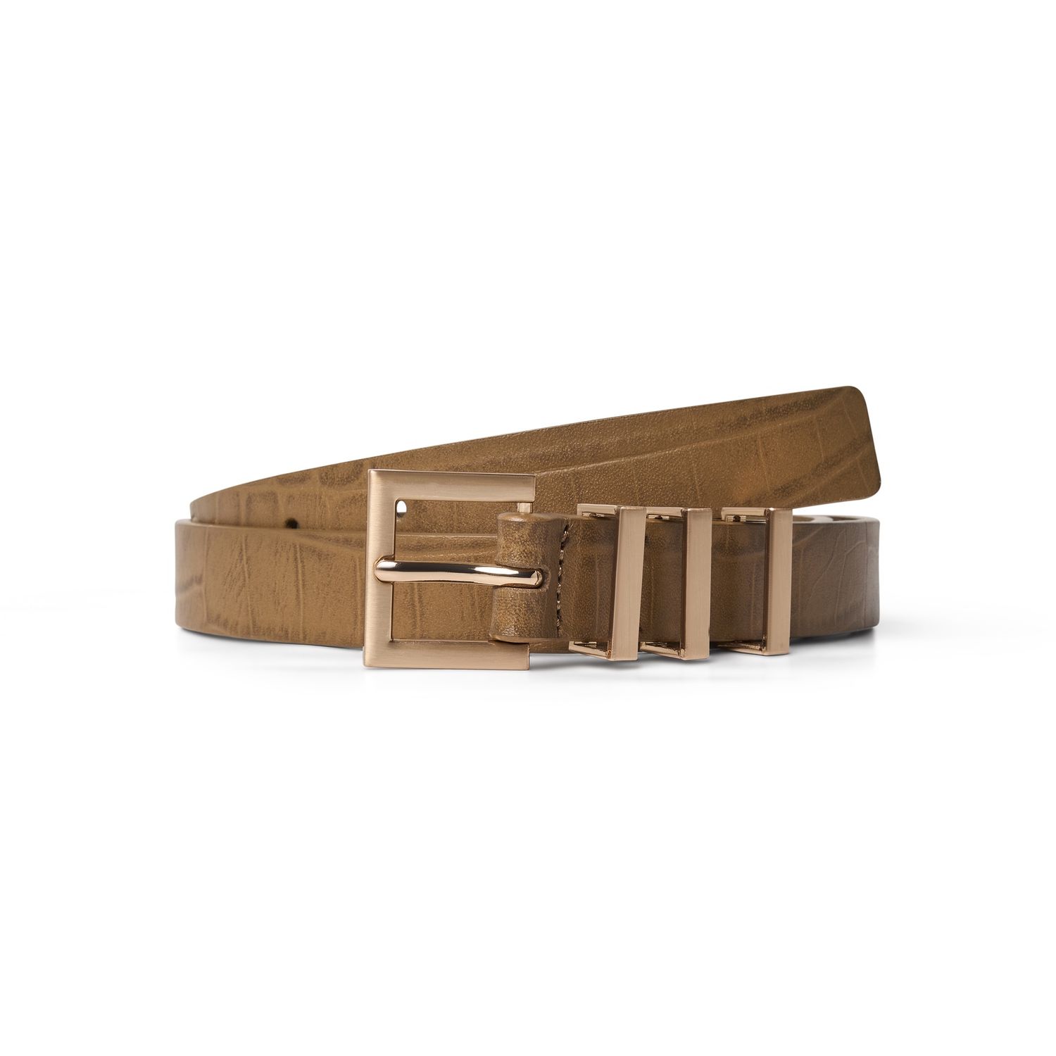 Eco7 Ceinture AMBER Croco Taupe