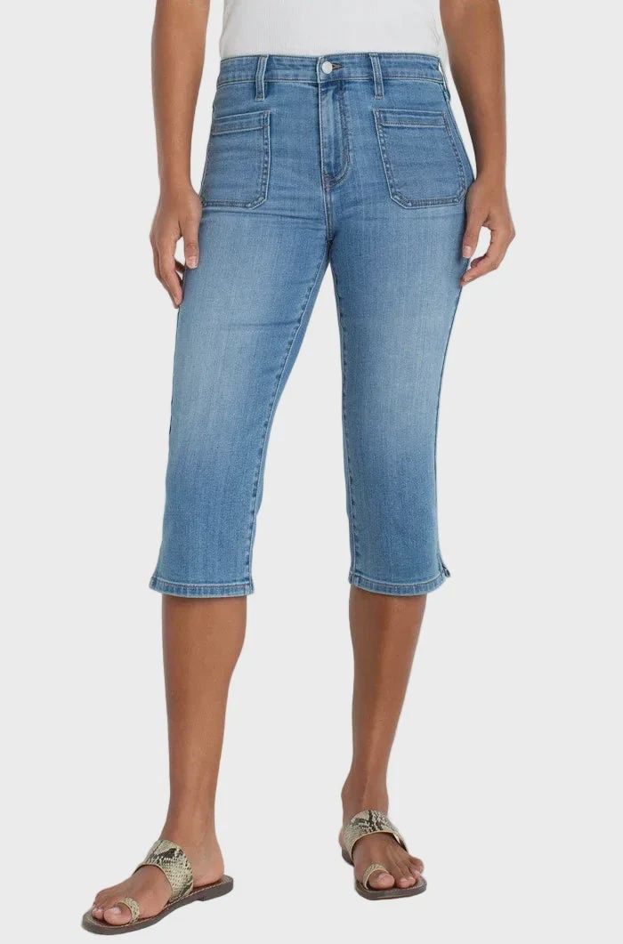 Liverpool Jeans Capri avec poches avant Ocean Breeze Lm2908EF