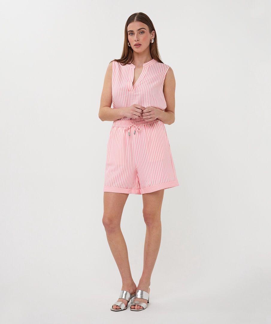 Esqualo Shorts contrast stripe rose 2615203