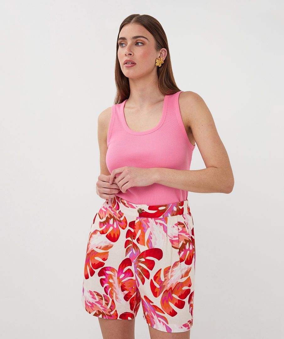 Esqualo Camisole tricot rib rose 2630207