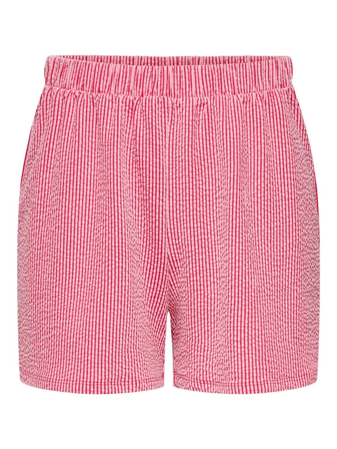 Only Short taille élastique rouge 15375274