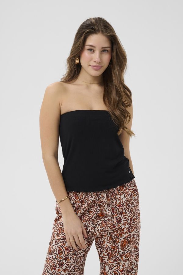 Cream Tube Top noir 10615074