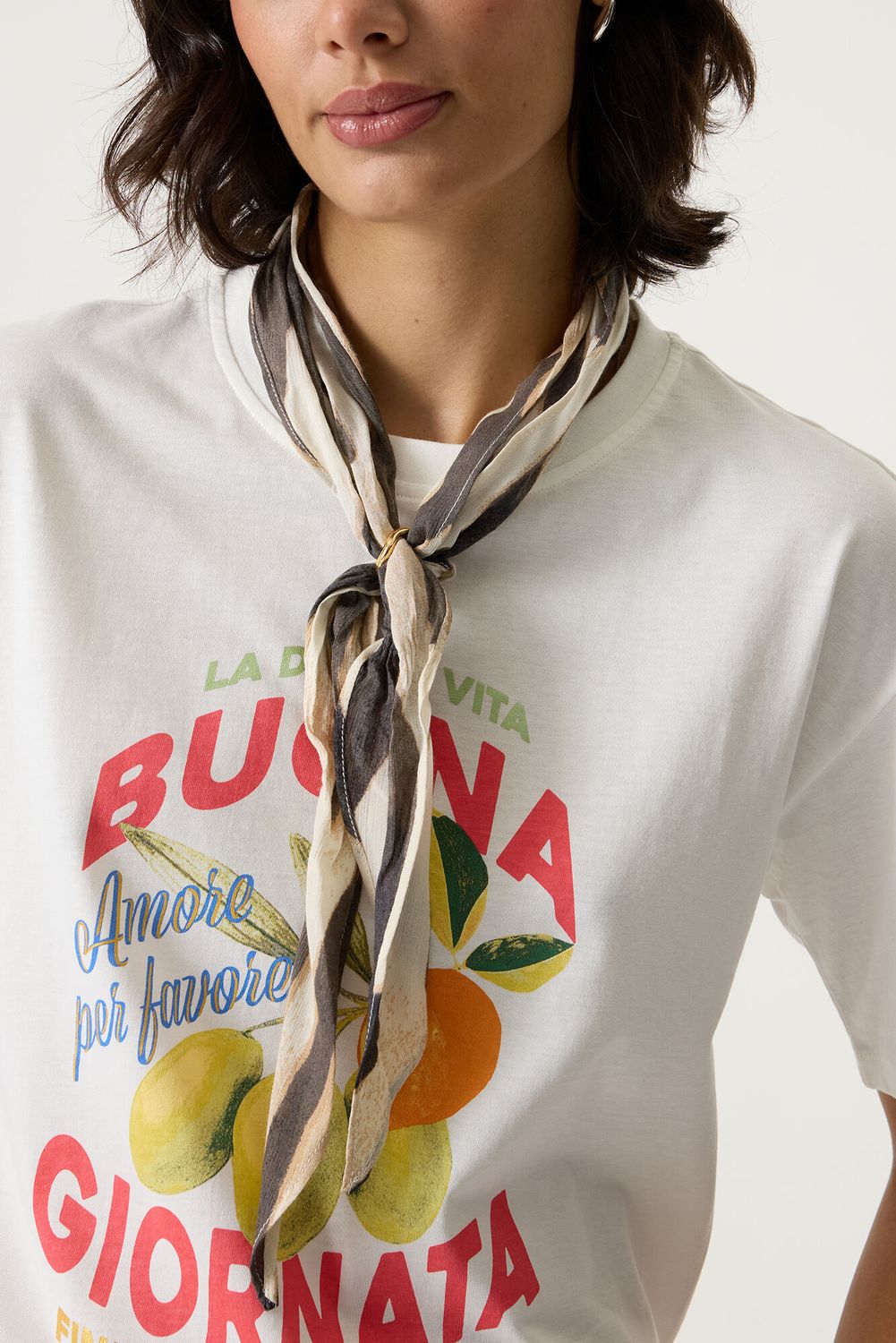 Garcia Foulard imprimé léopard Q260131