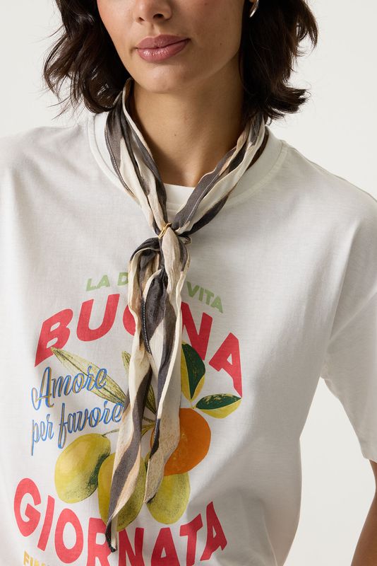 Garcia Foulard imprimé léopard Q260131