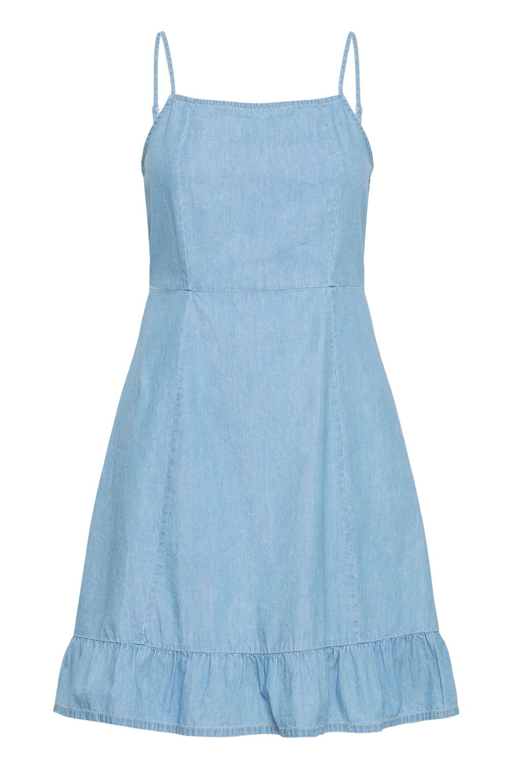 B.Young Robe tencel bleu clair à bretelles fines 20819418