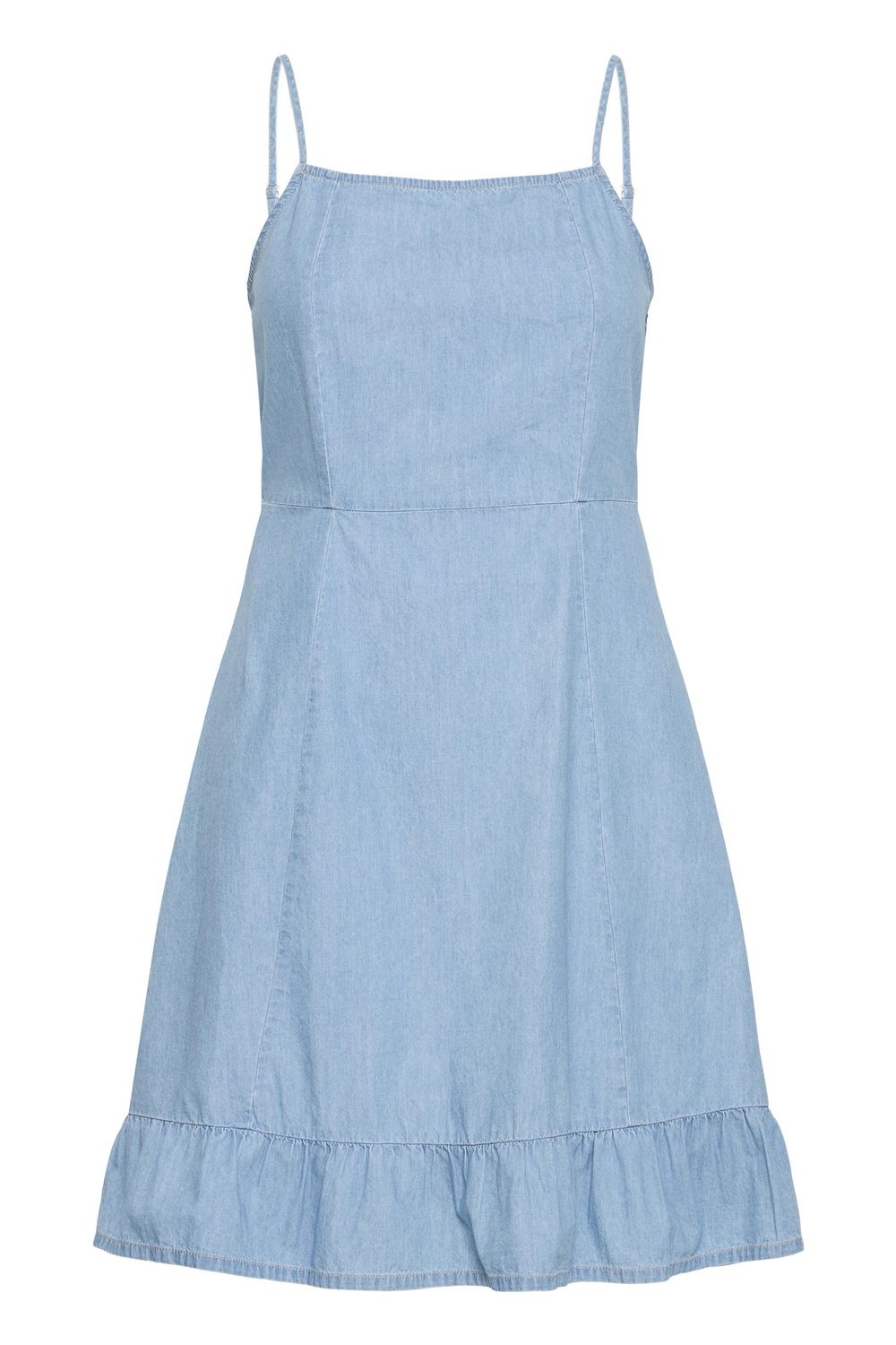 B.Young Robe tencel bleu clair à bretelles fines 20819217