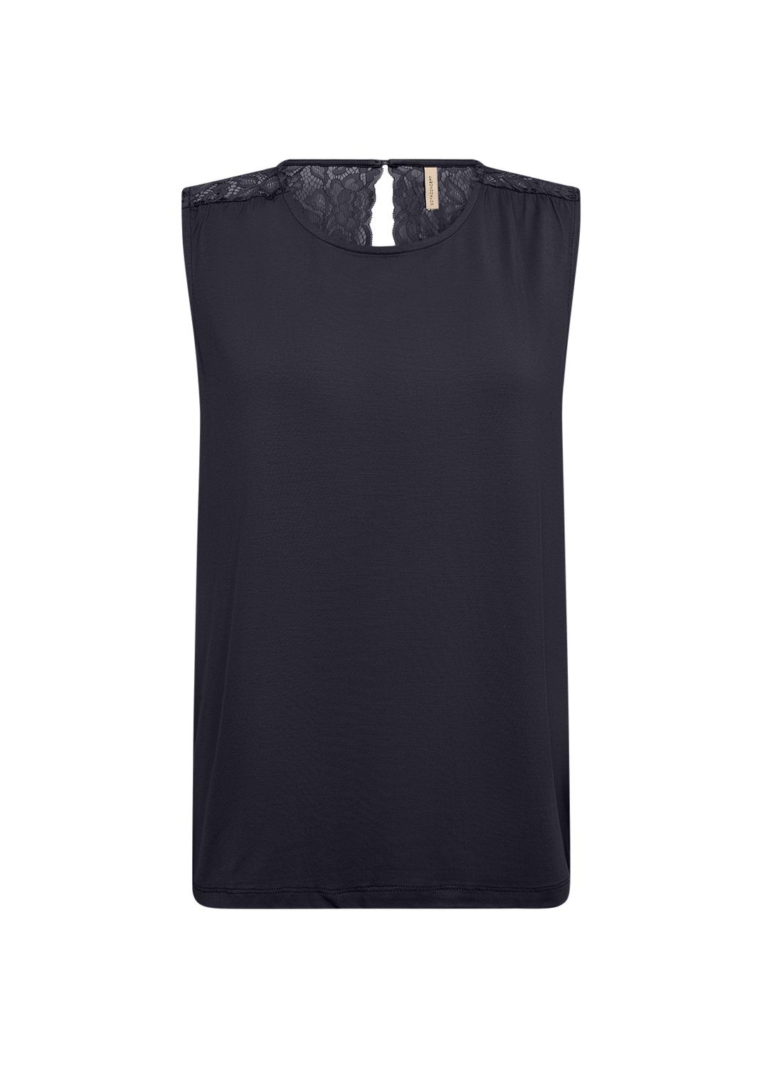 Soya Concept Blouse sans manches dos dentelle noir 26975