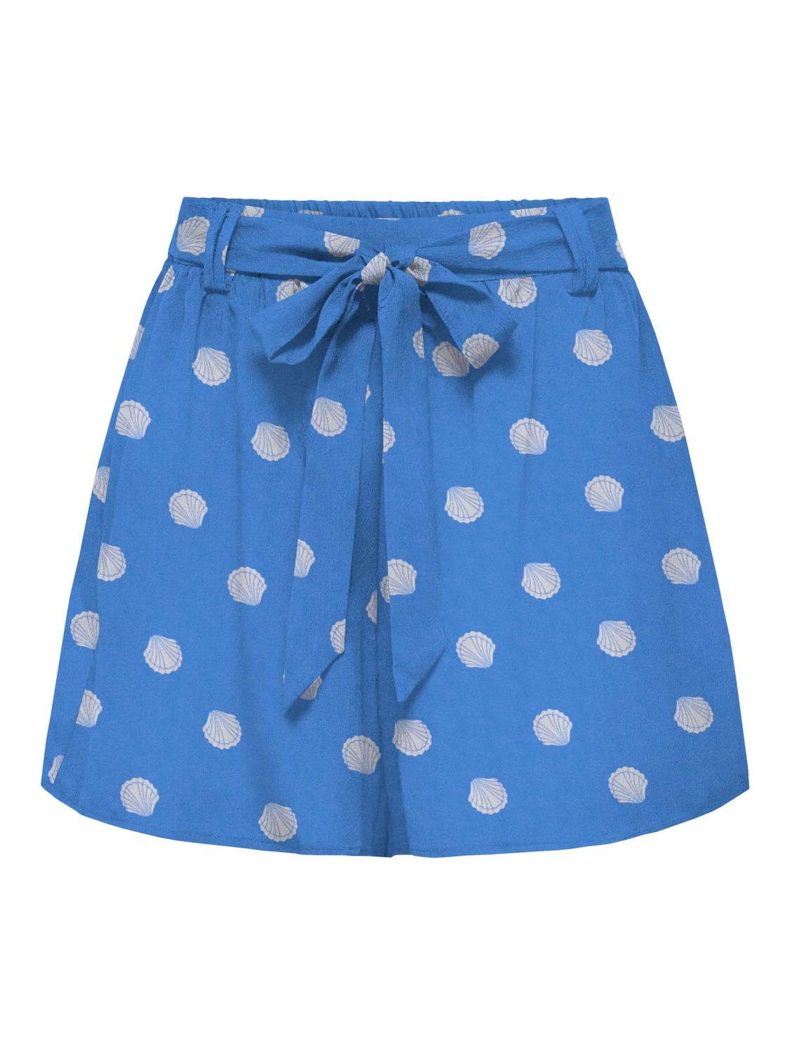 Only Short bleu avec imprimé de coquillages et ceinture à l'avant 15299486