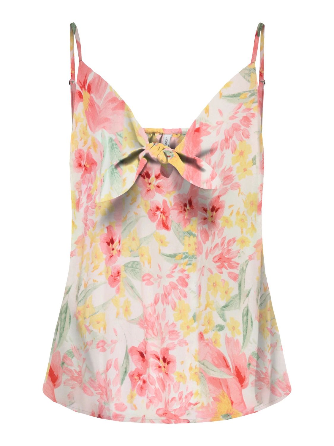 Only Camisole à motifs floraux avec détail de noeud à l'avant et fines bretelles ajustables 15347904