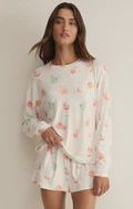 ZSupply Ensemble pyjama chandail et short APEROL blanc ZLT262655